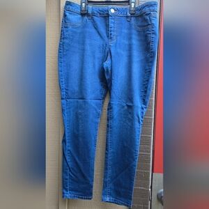 a.n.a Women's Skinny Jeans in Deep Blue